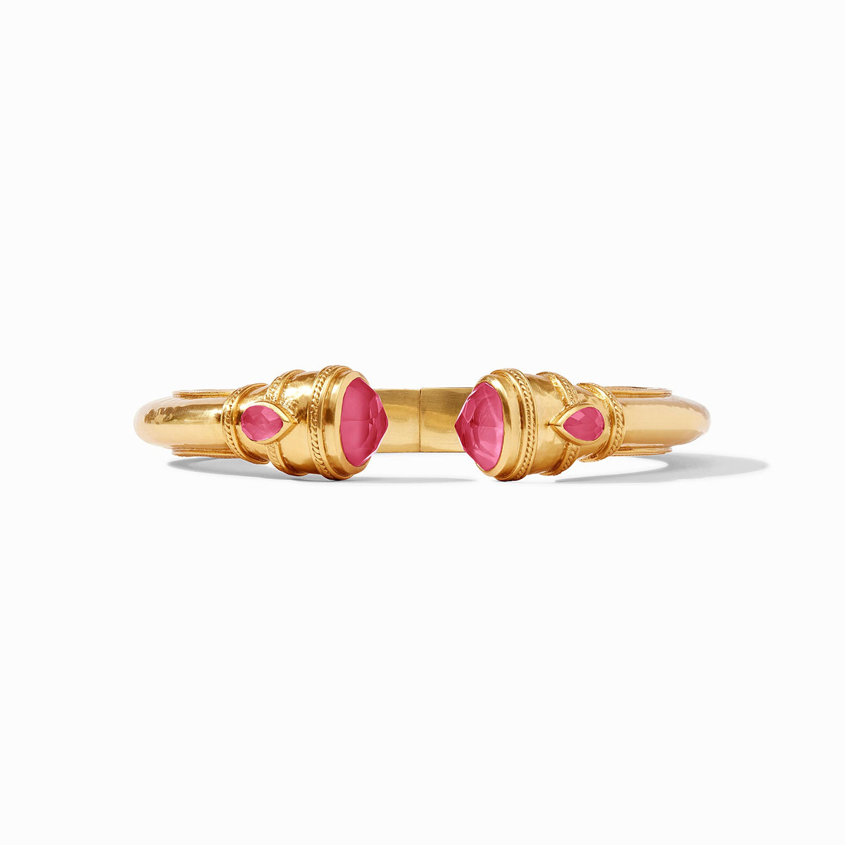 Cannes demi cuff in iridescent raspberry