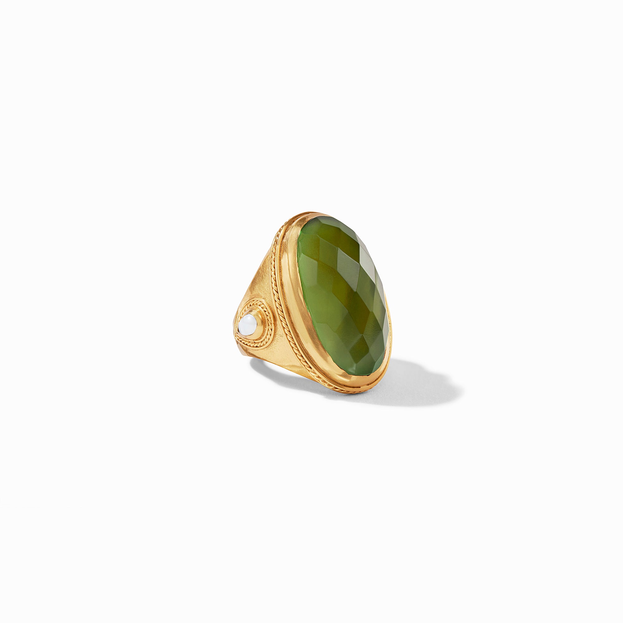 Julie Vos - Cassis Statement Ring, Iridescent Jade Green / 8, Iridescent Jade Green, jade green, fall 2021, holiday gift guide, holiday lombard fifth, spring shelby back, occasion jewels