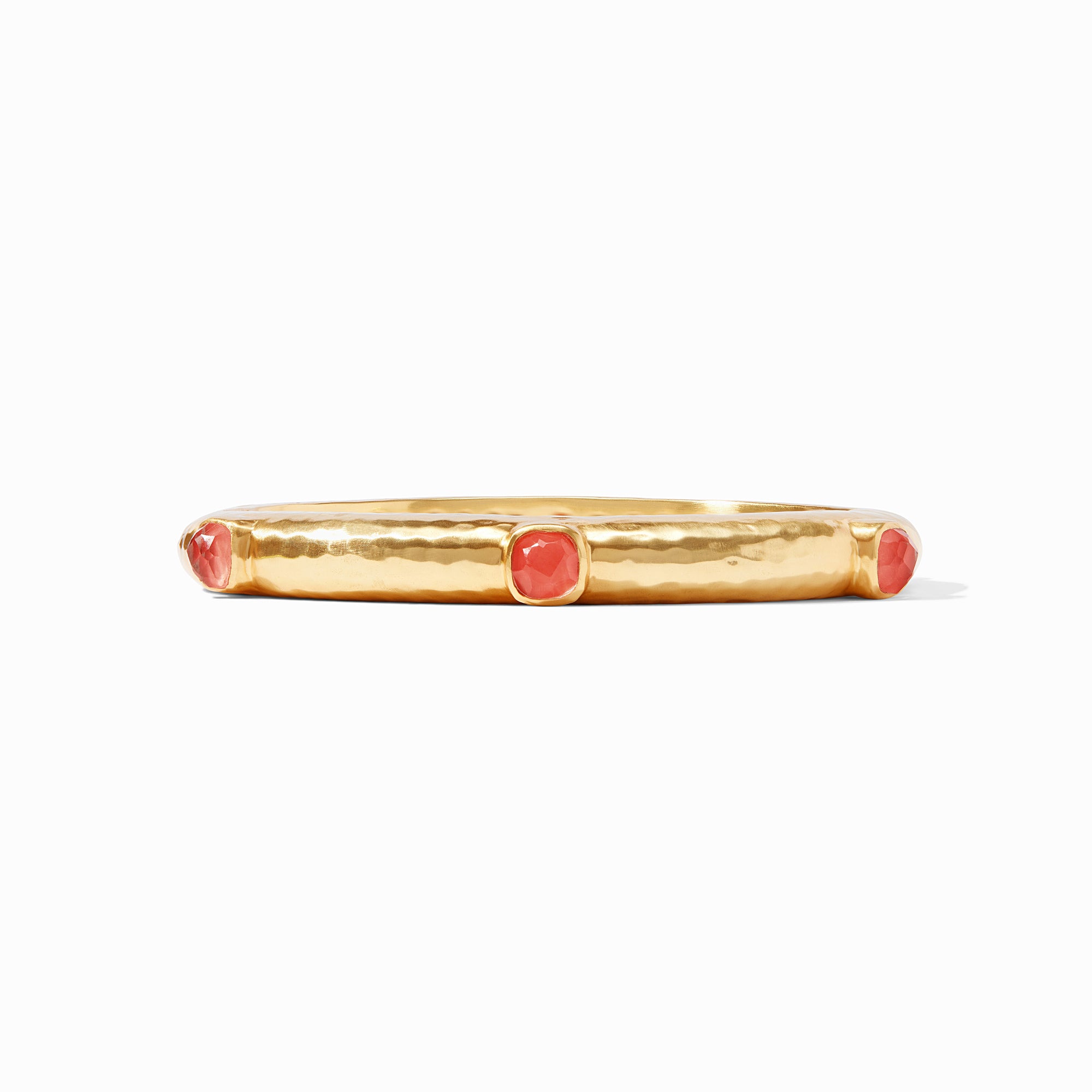 Julie Vos - Catalina Hinge Bangle, Iridescent Coral