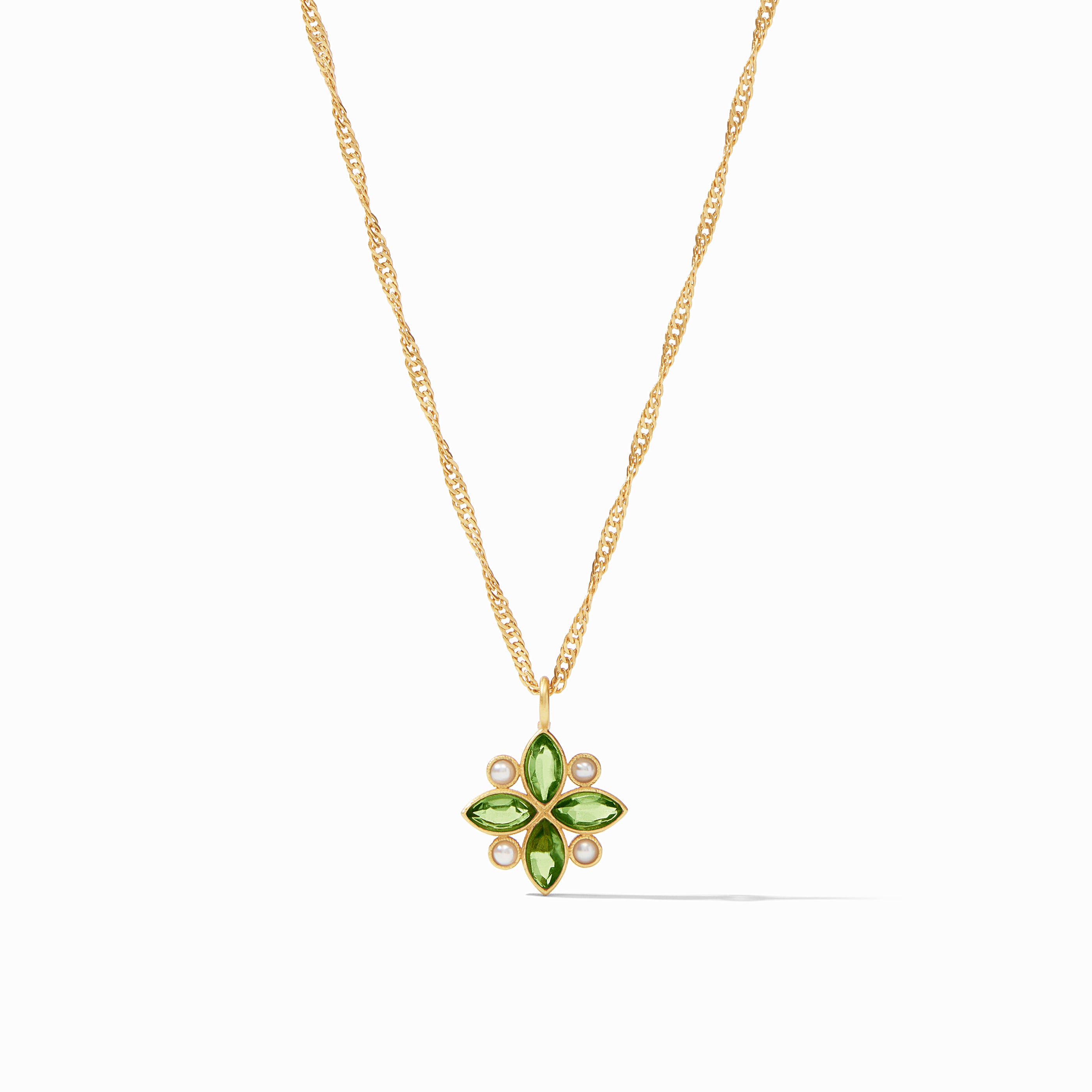 Julie Vos - Charlotte Delicate Necklace, Jade Green