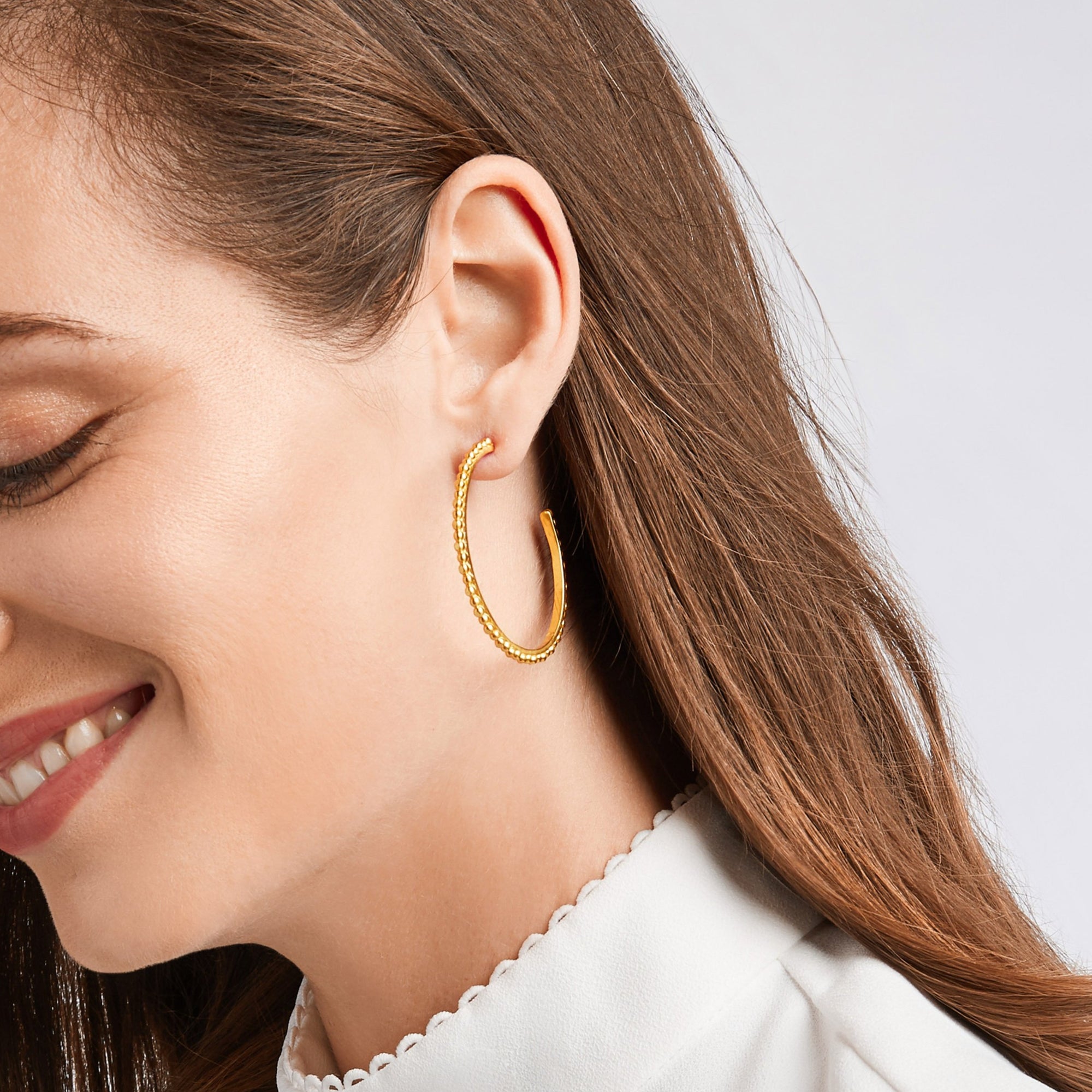 Colette Hoop Earrings in Gold