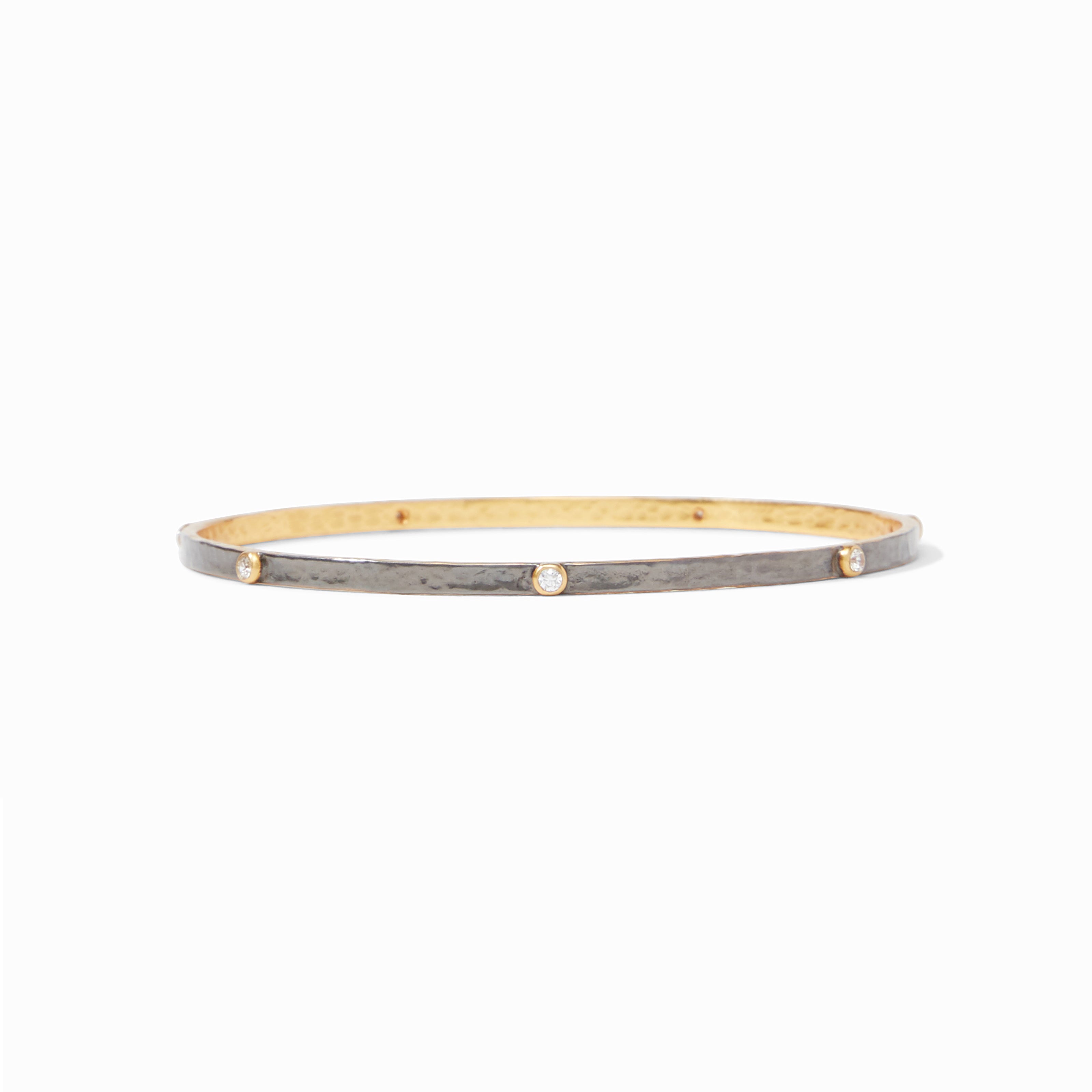 Julie Vos Crescent Stone Bangle
