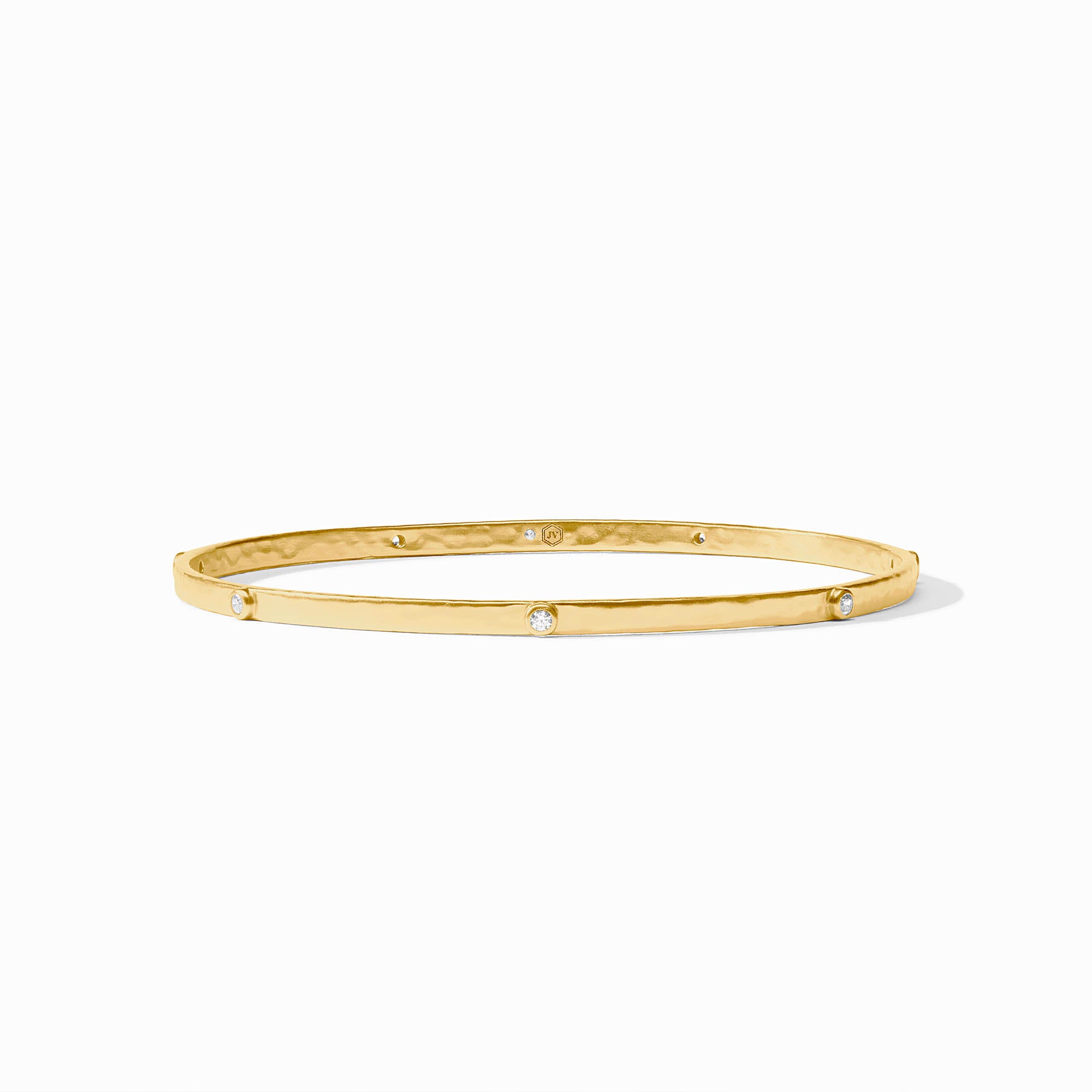 Julie Vos - Crescent Stone Bangle, Cubic Zirconia / Large