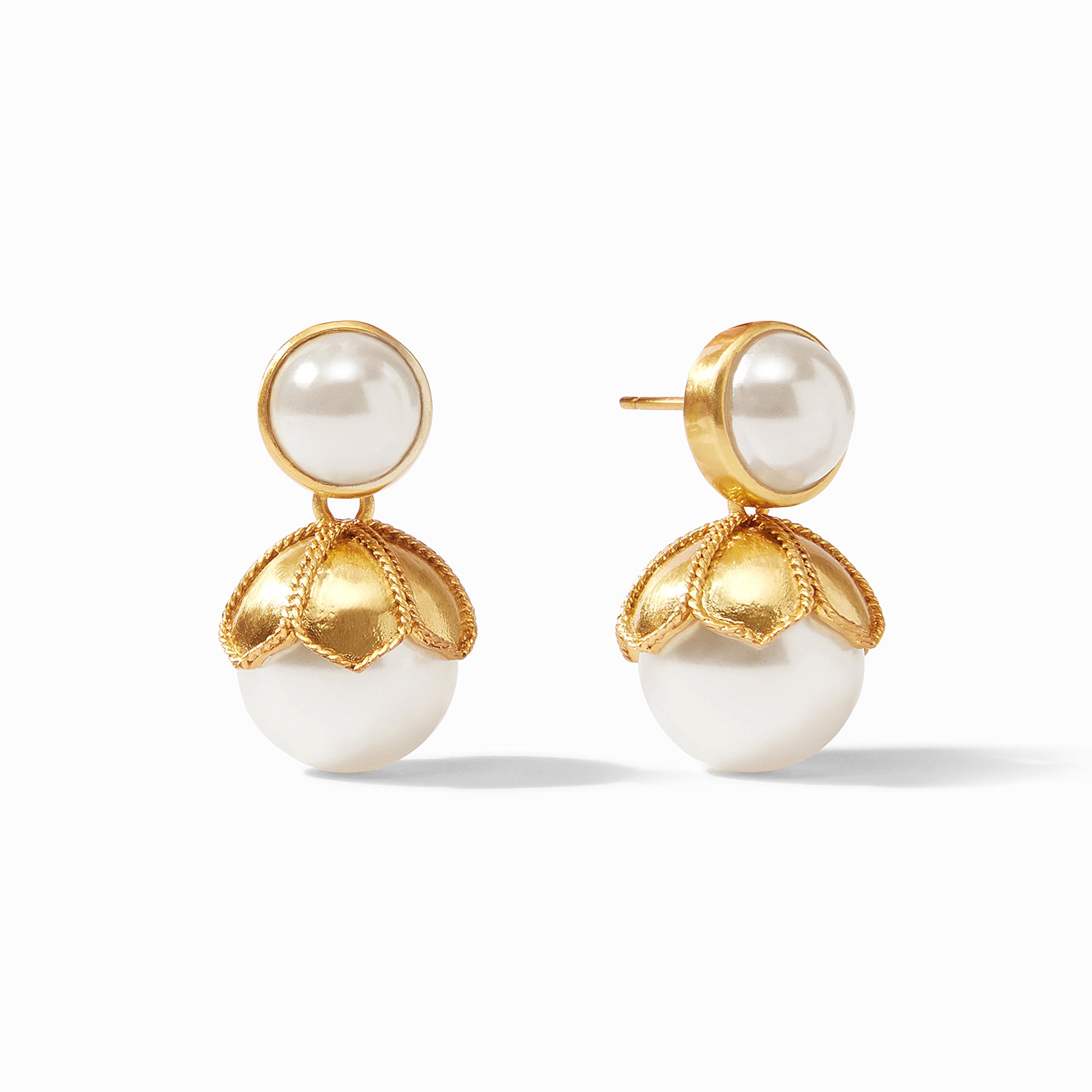 Julie Vos - Delphine Pearl Statement Earring, Pearl