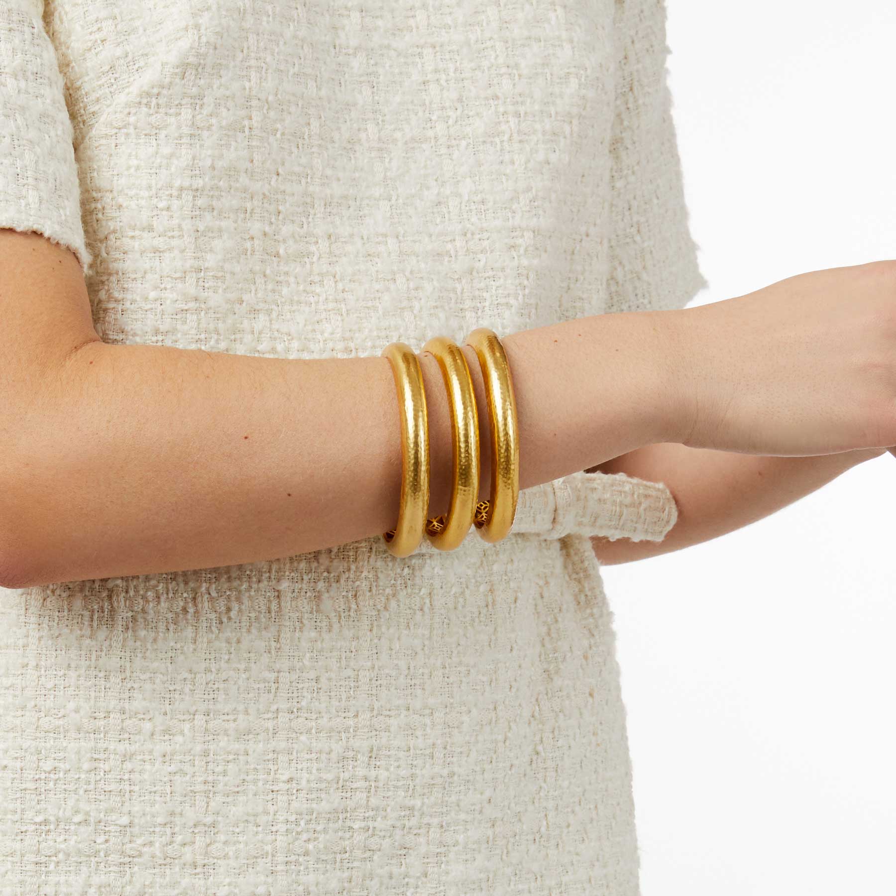 Gold Bangles in Bold Styles | Julie Vos