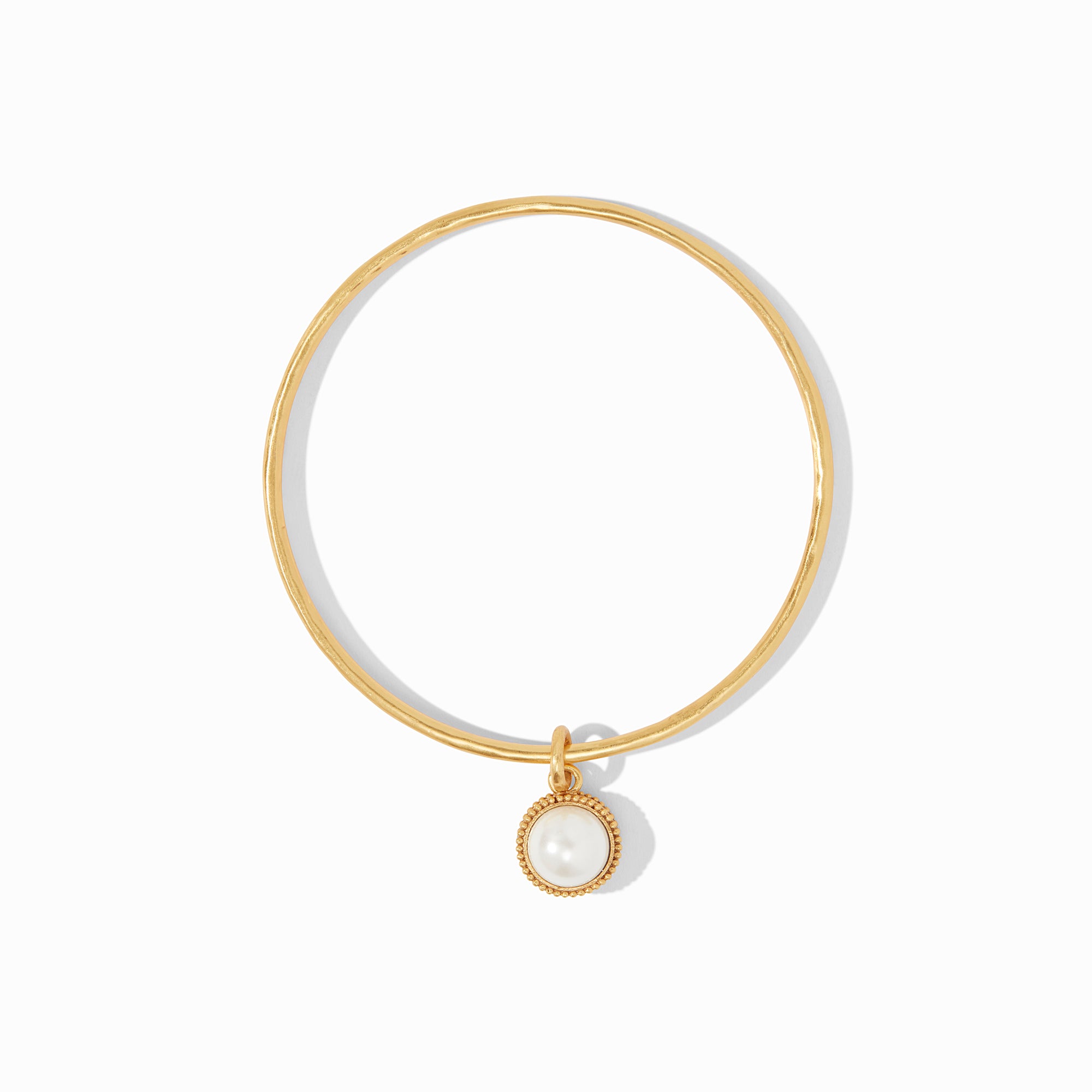 Julie Vos - Fleur-de-Lis Bangle, Pearl / Medium