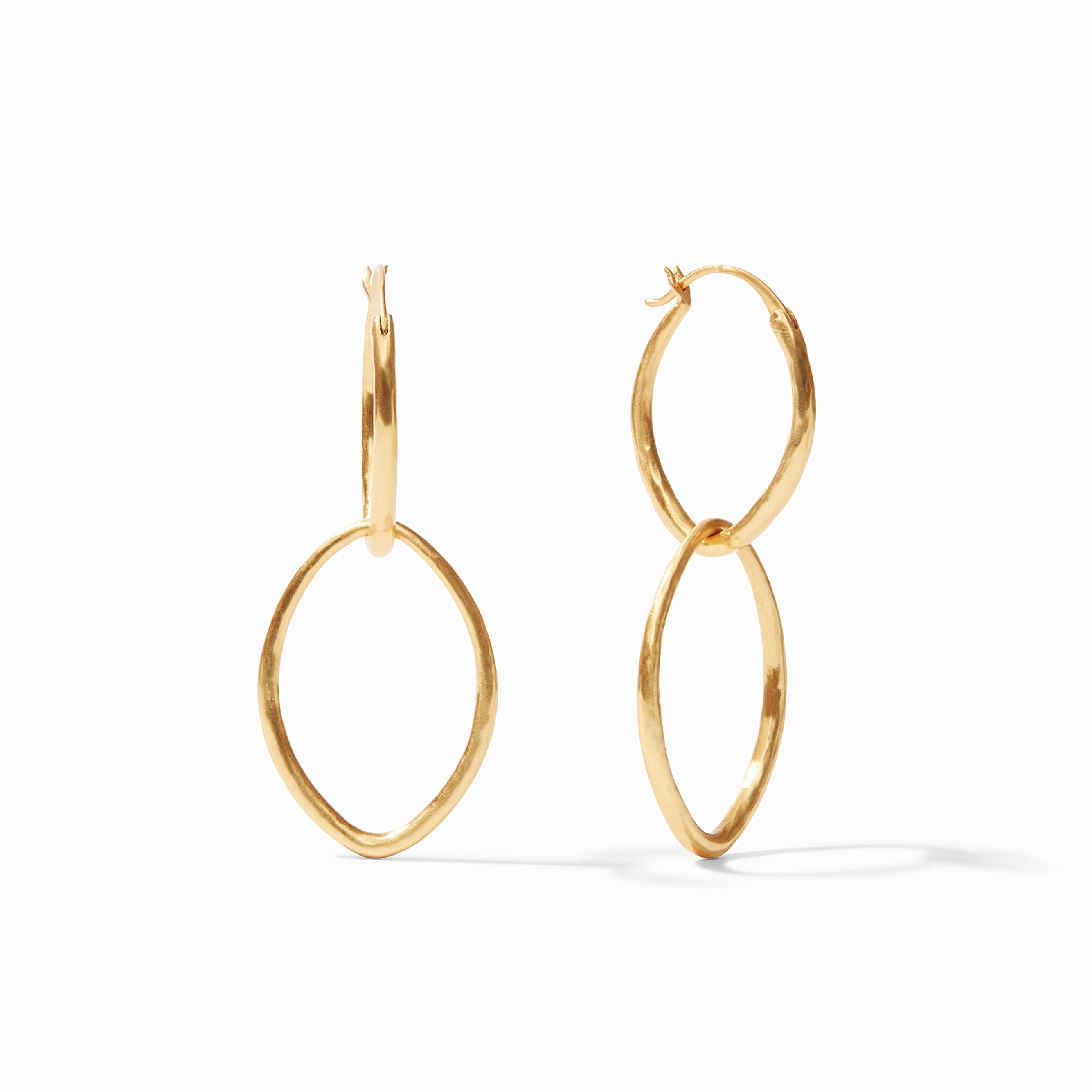Fleur-de-Lis 2-in-1 Gold Earrings | Julie Vos
