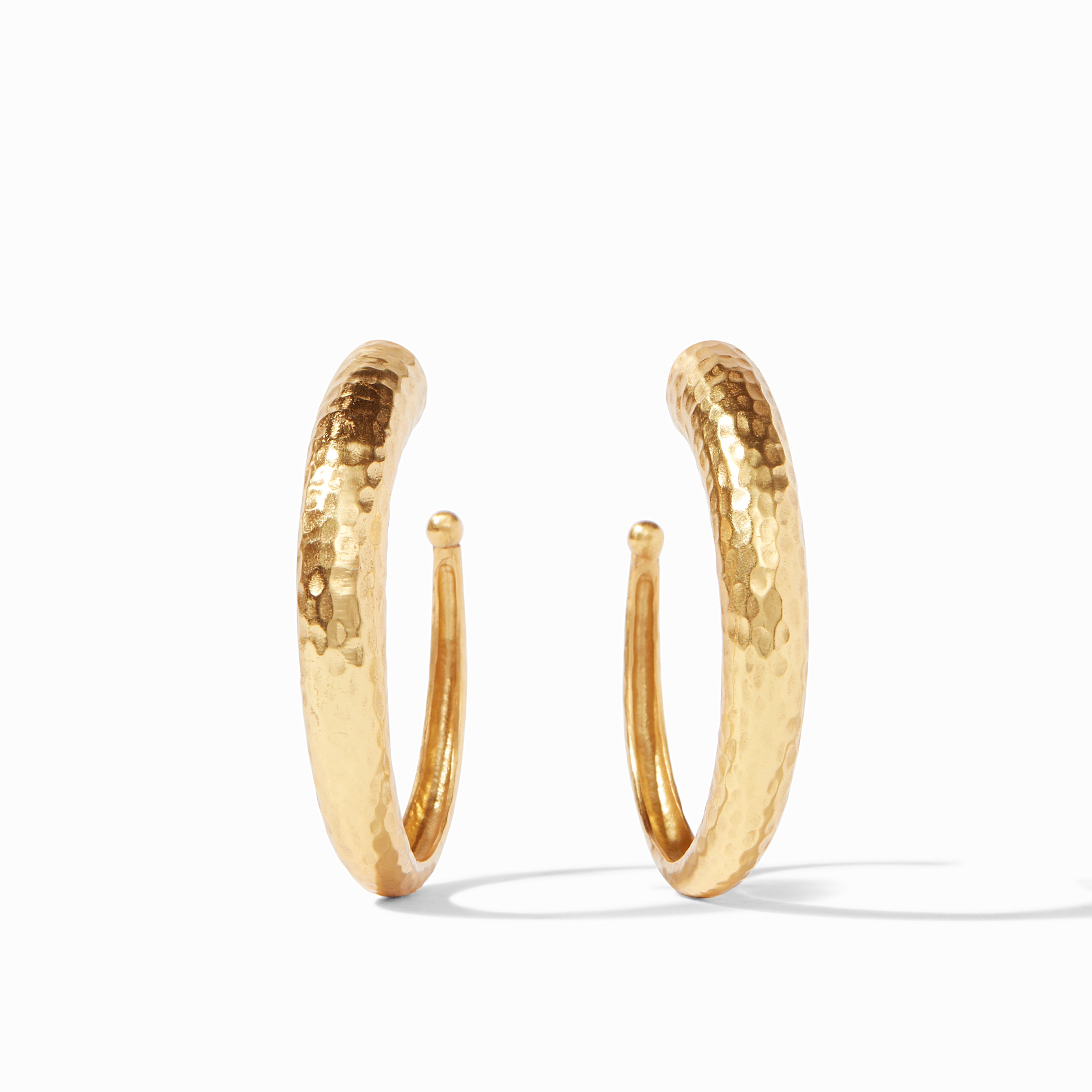 Annelise Michelson Ellipse hammered hoop earrings - Gold