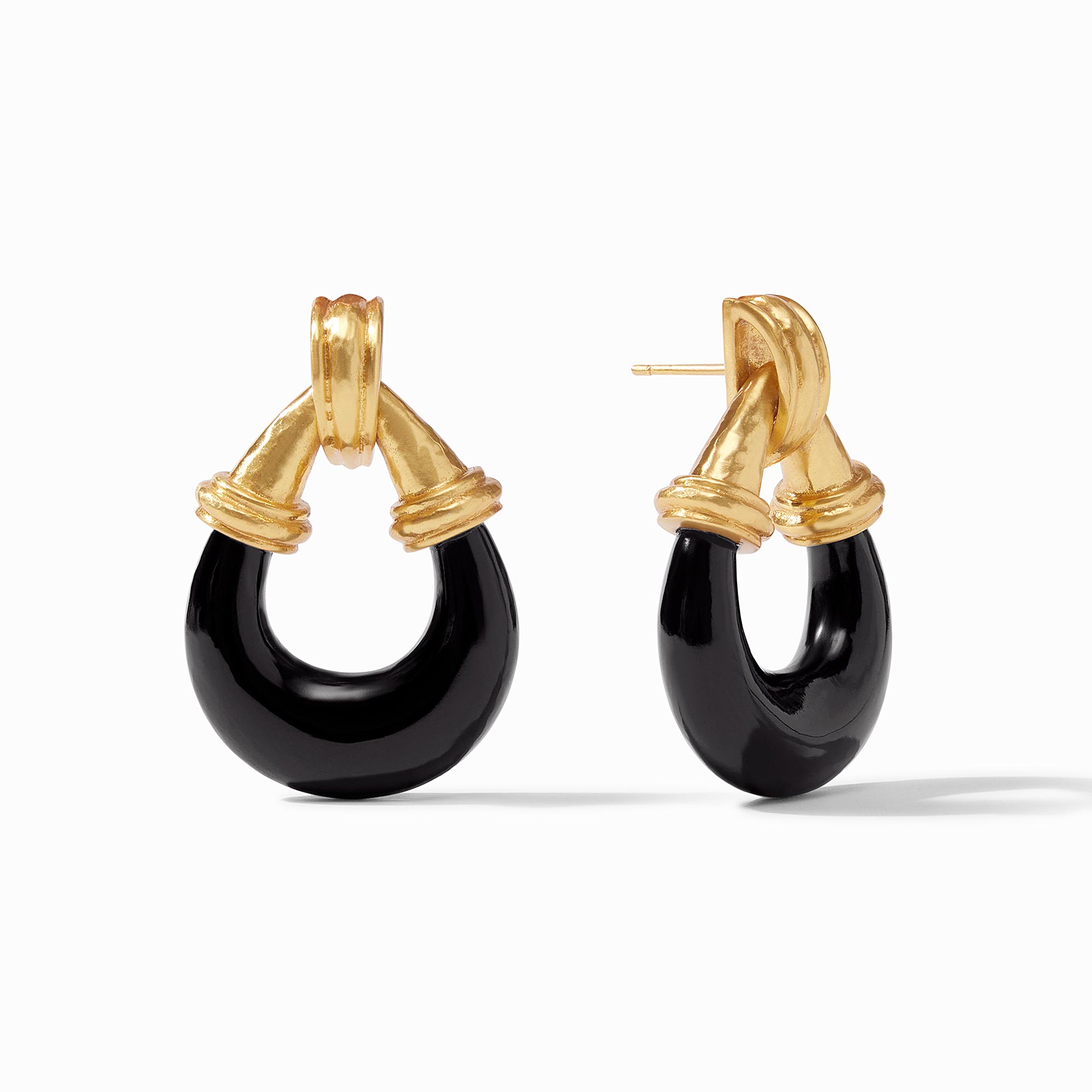 Julie Vos - Havana Statement Earring, Obsidian Black