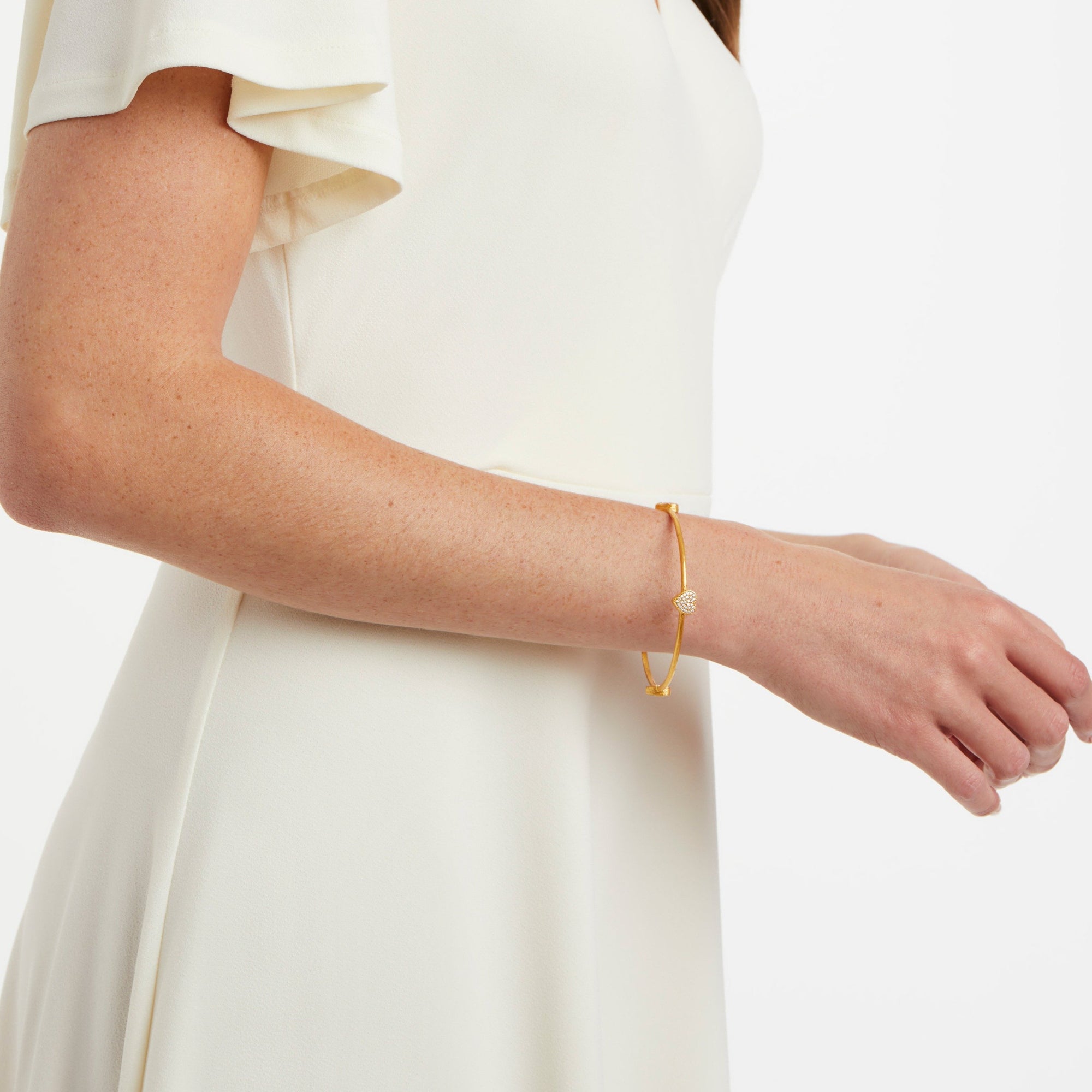 Julie Vos - Heart Pav&eacute; Bangle, 