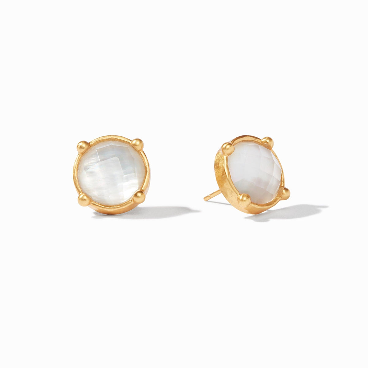 Julie Vos - Honey Stud, Iridescent Clear Crystal