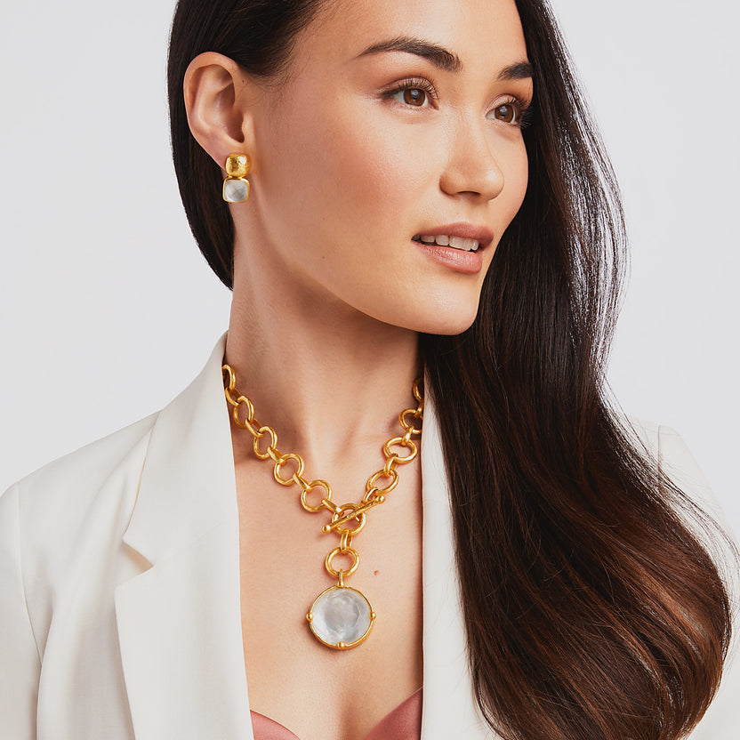 Catalina 2-in-1 Earring-Gold-OS main image 0