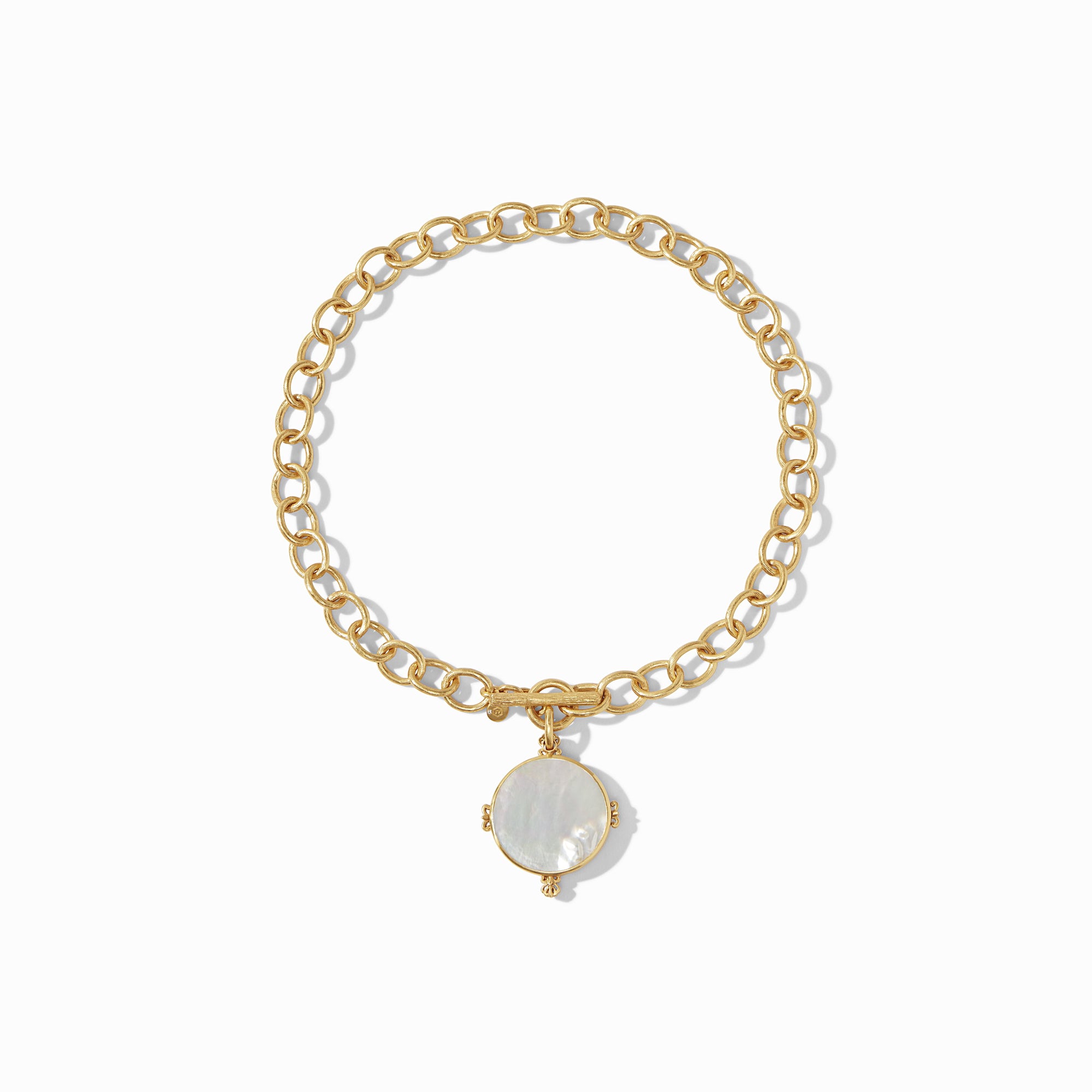 carousel, {{ PDP Full View of Meridian Statement Necklace Mother of Pearl }}