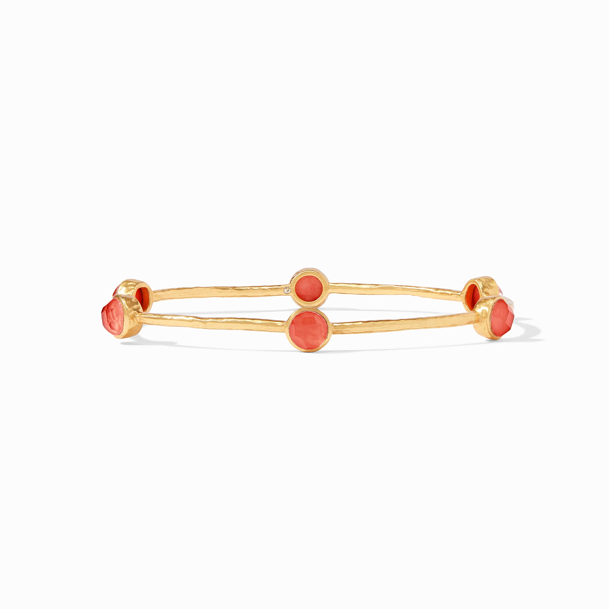 Julie Vos - Milano Luxe Bangle, Iridescent Coral / Large