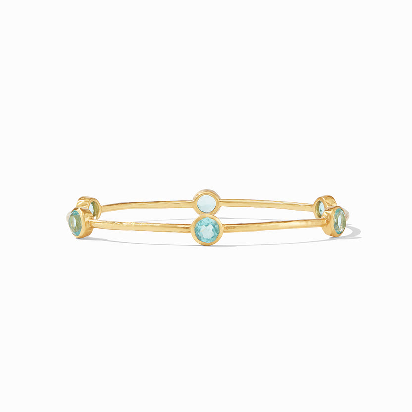 MILANO BANGLE GOLD BAHAMIAN BLUE - L