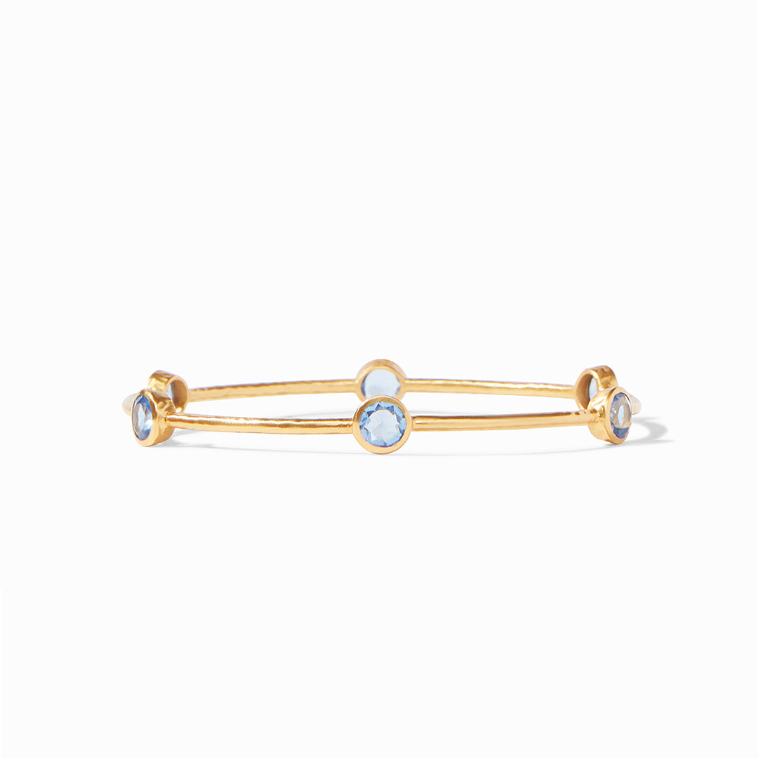 Julie Vos - Milano Bangle, Chalcedony Blue / Large