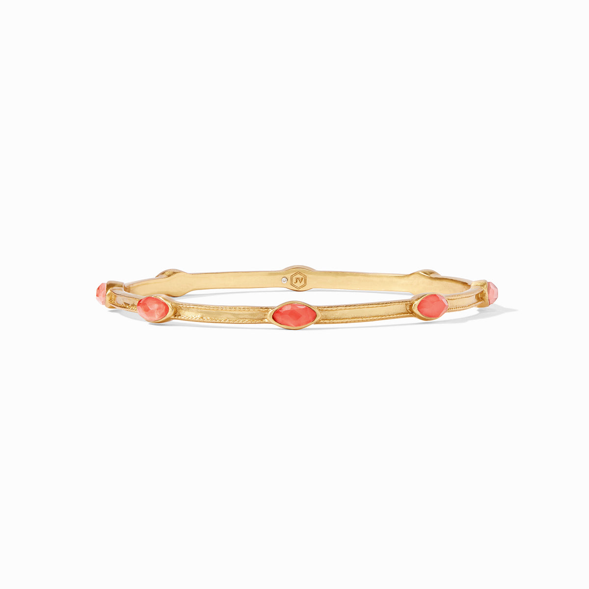 Julie Vos - Monaco Bangle, Iridescent Coral / Large