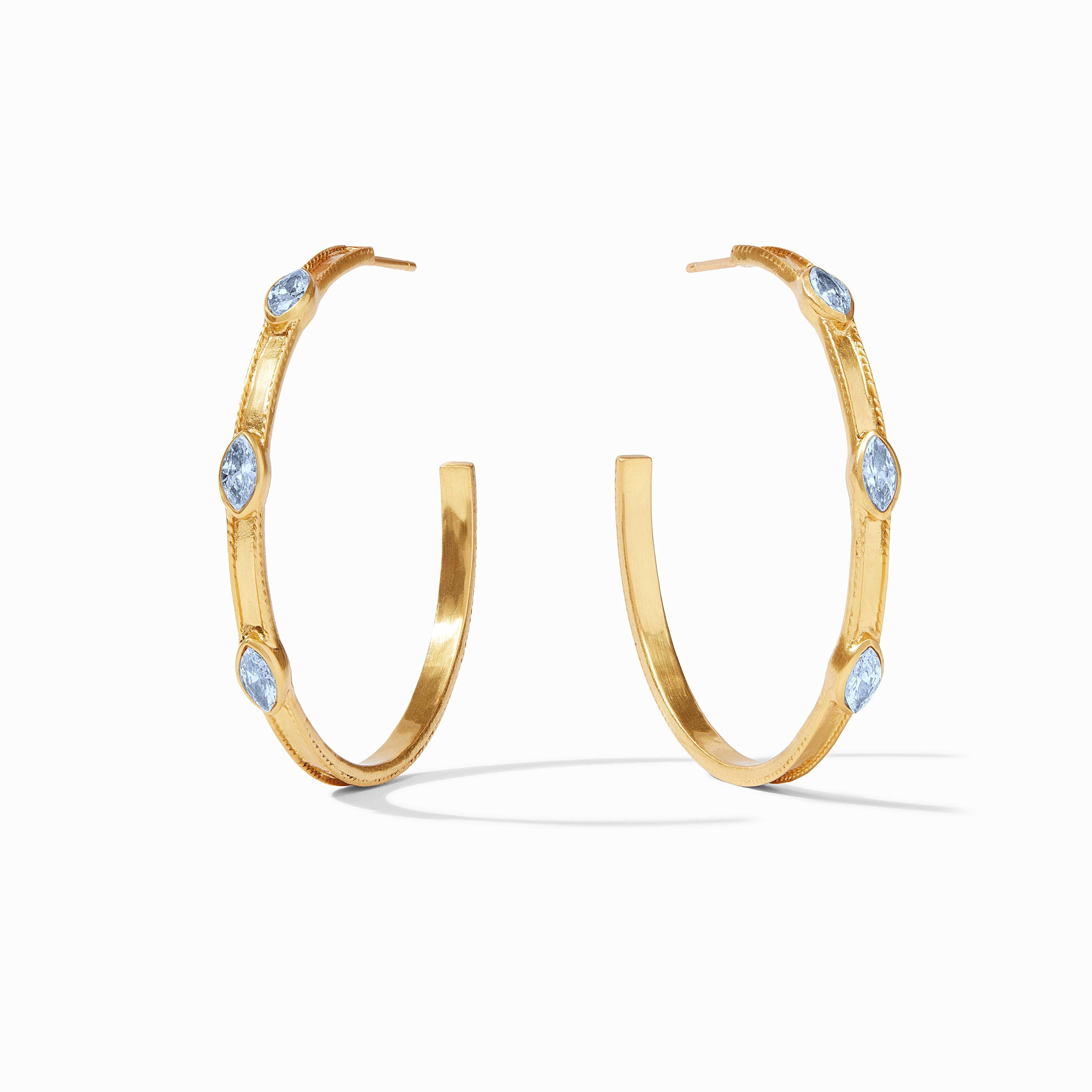 Julie Vos - Monaco Hoop, Chalcedony Blue / Large