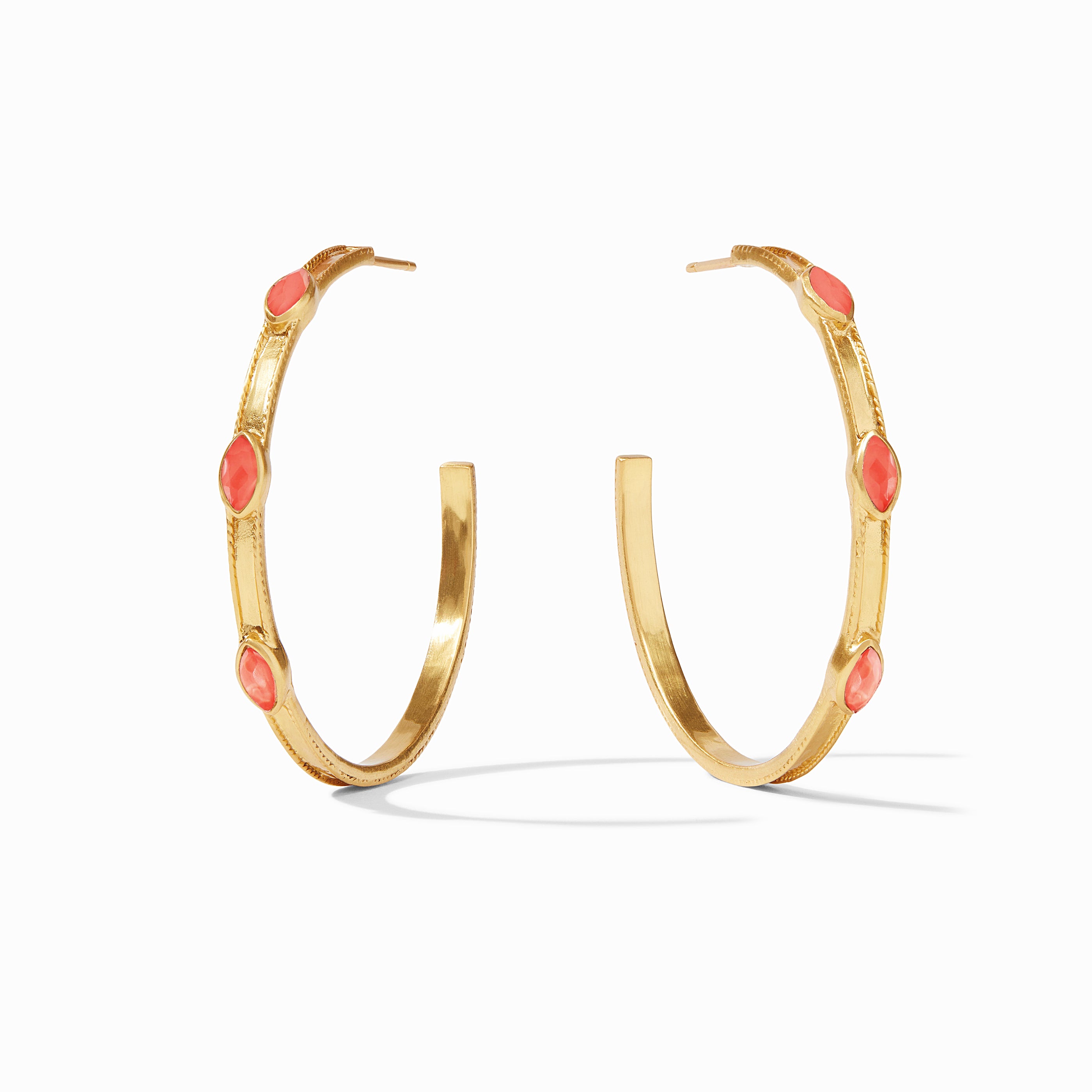 Julie Vos - Monaco Hoop, Iridescent Coral / Large