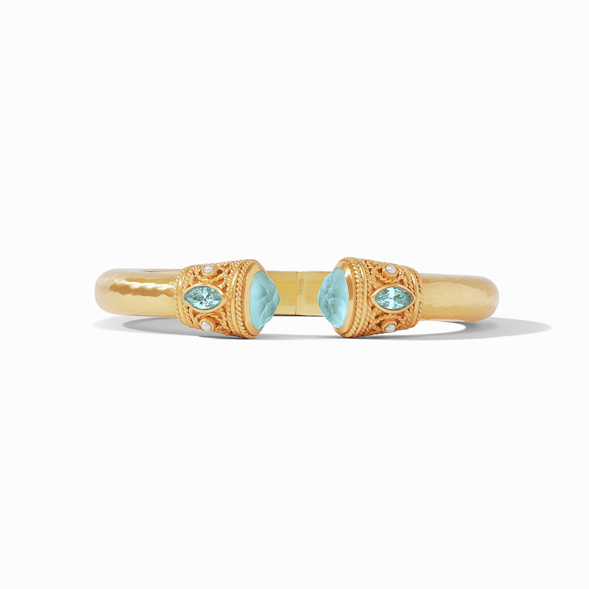 Julie Vos - Monaco Demi Cuff, Iridescent Bahamian Blue