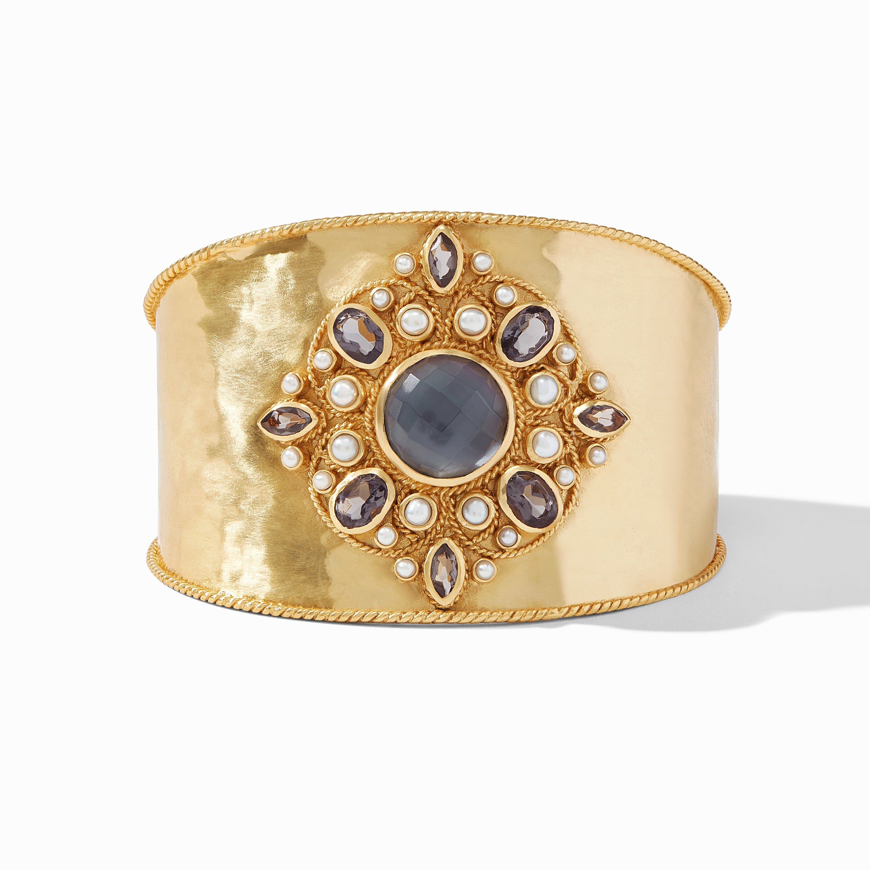 Julie Vos - Monaco Statement Cuff, Iridescent Charcoal Blue