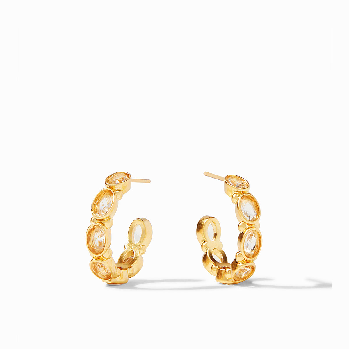 Julie Vos - Mykonos Hoop, Clear Crystal / Small