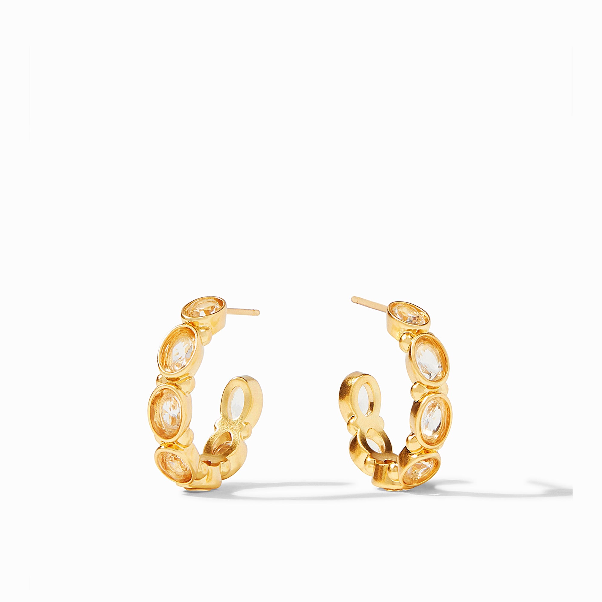 Julie Vos - Mykonos Hoop, Clear Crystal / Small