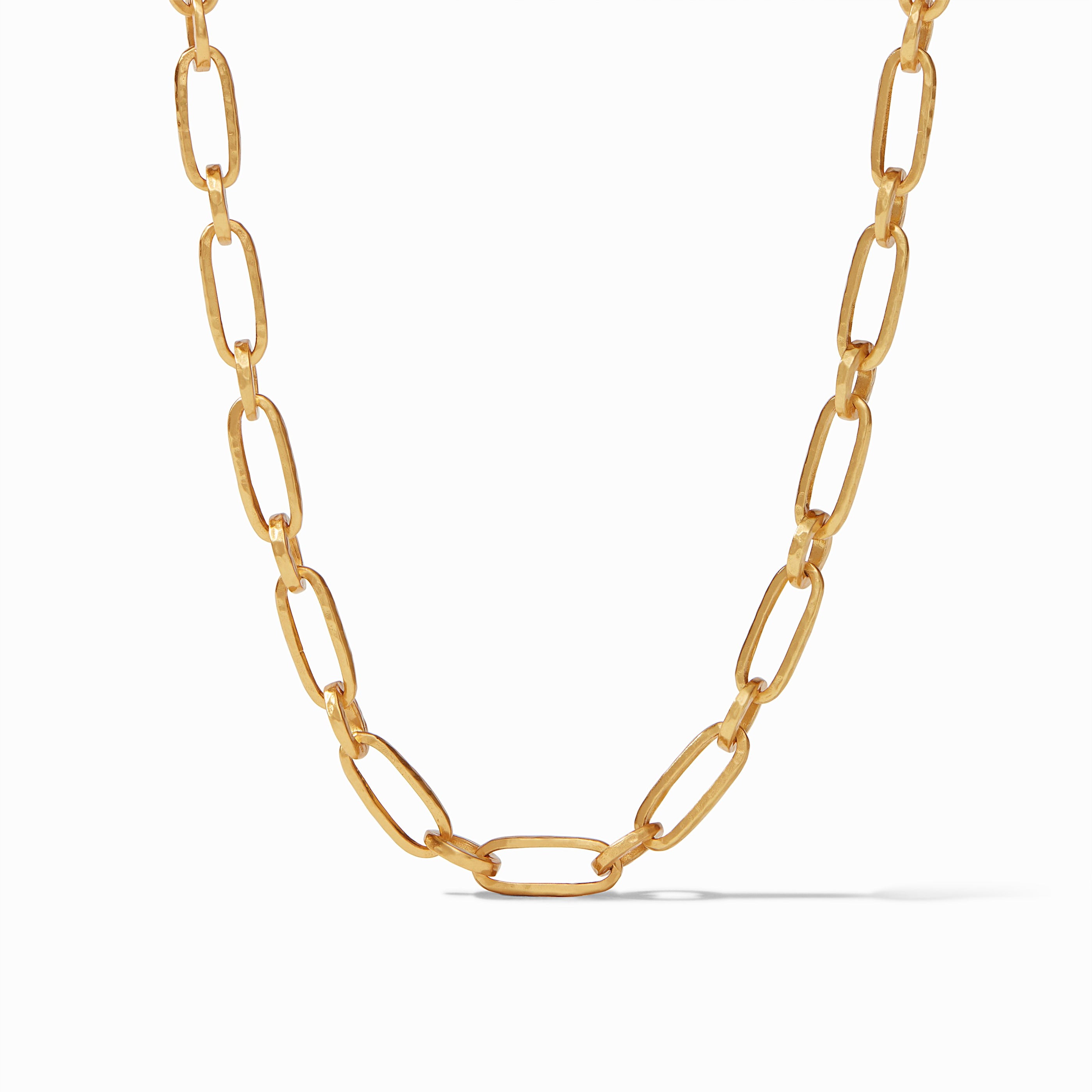 carousel, Palladio Gold Link Necklace in closeup view