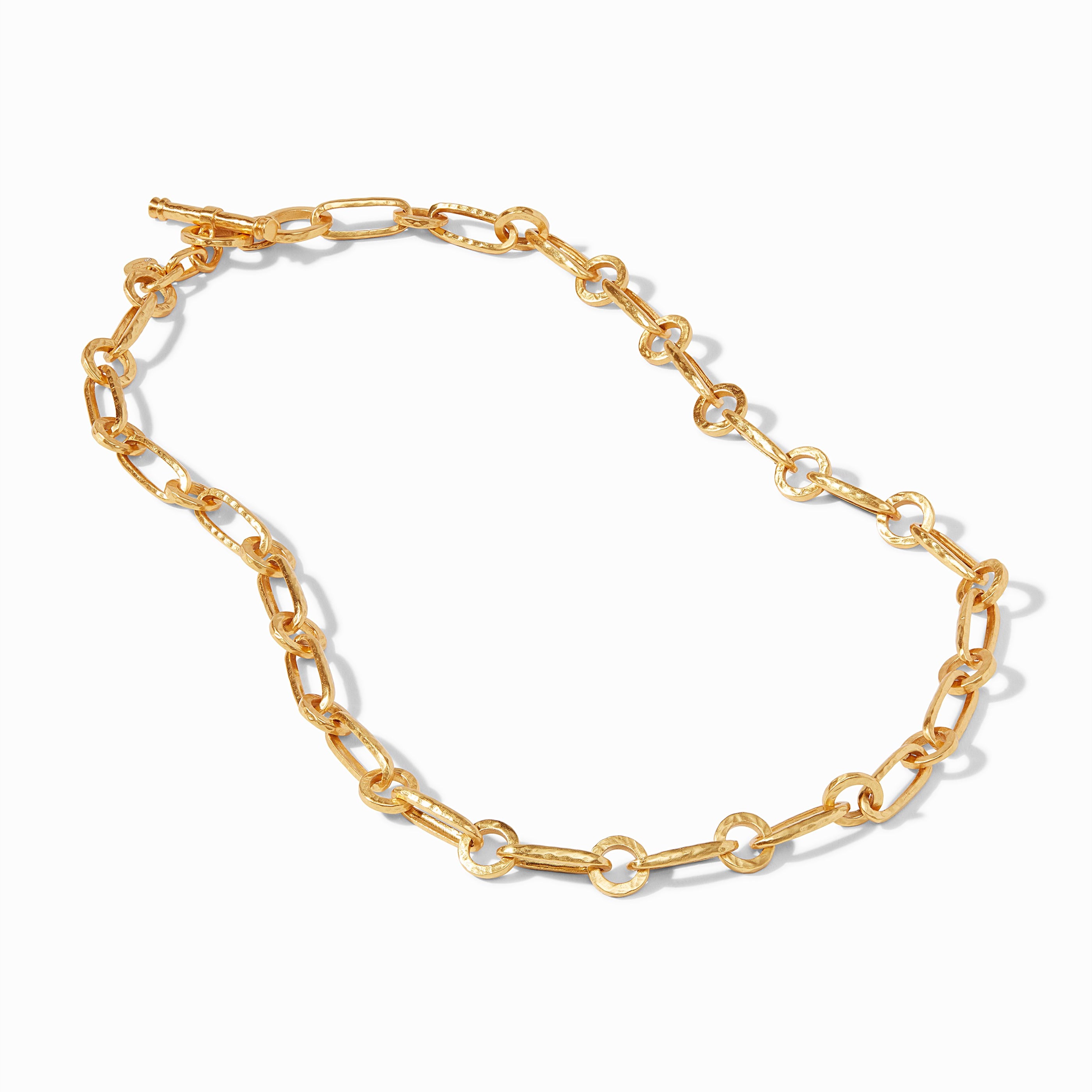 carousel, {{ Palladio Gold Link Necklace in full view }}