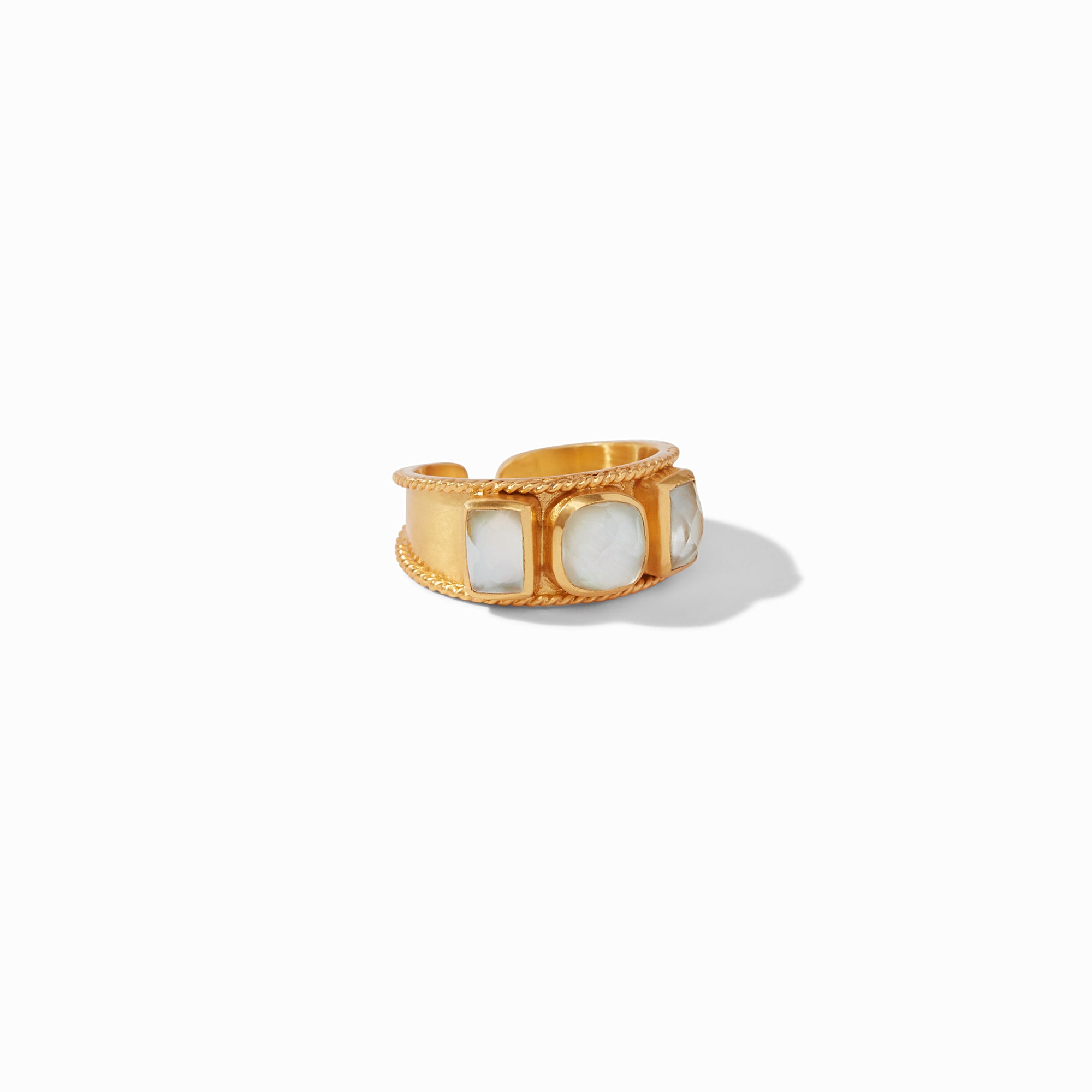 Julie Vos - Savoy Ring, Iridescent Clear Crystal / 8/9, Iridescent Clear Crystal, travel jewels palm springs, long weekend, wrist bliss, shift into neutral, perfect pairings, savoy collection, valentines day gift guide, classics, best seller