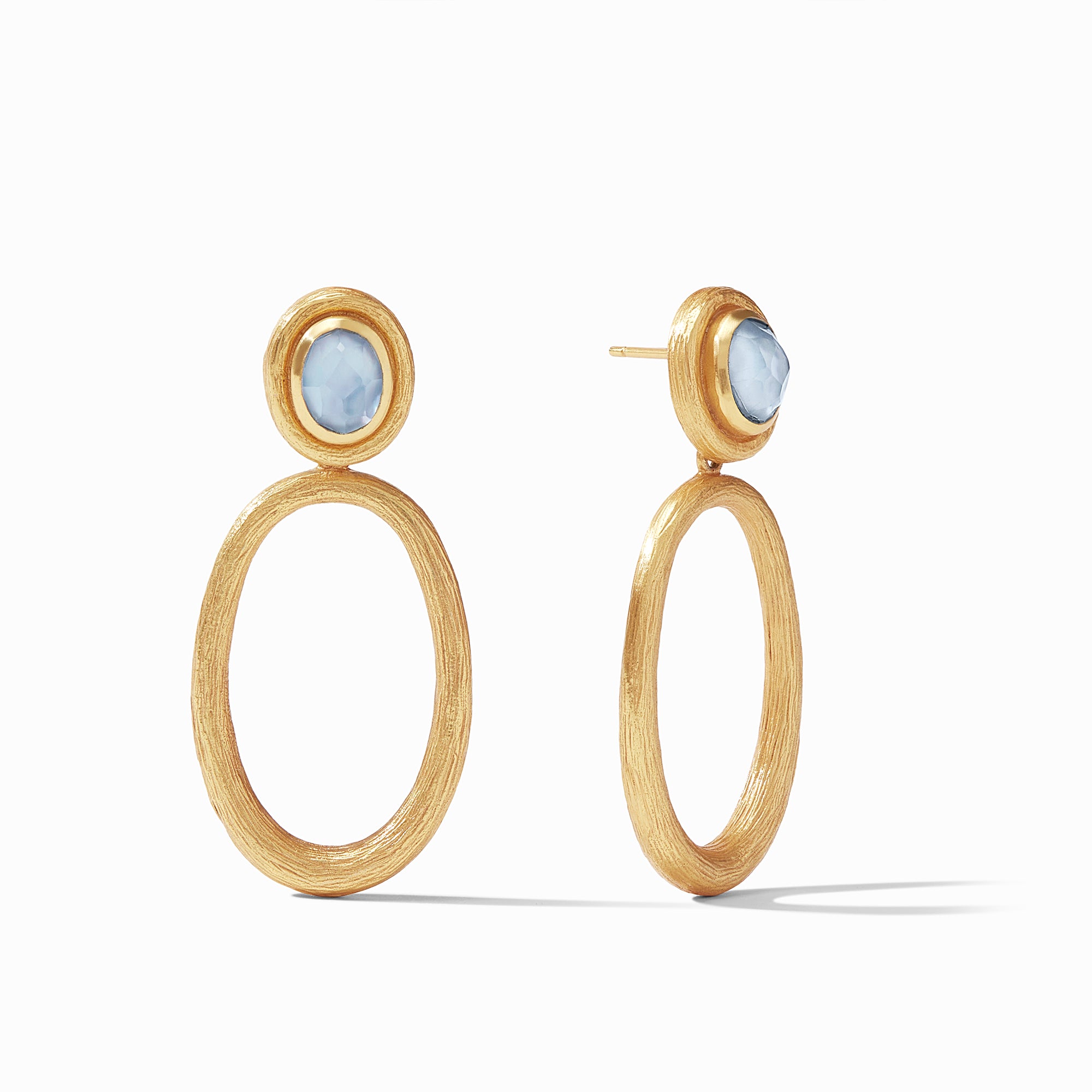 Iridescent Chalcedony Blue, new chalcedony blue, summer earrings, long weekend jewels