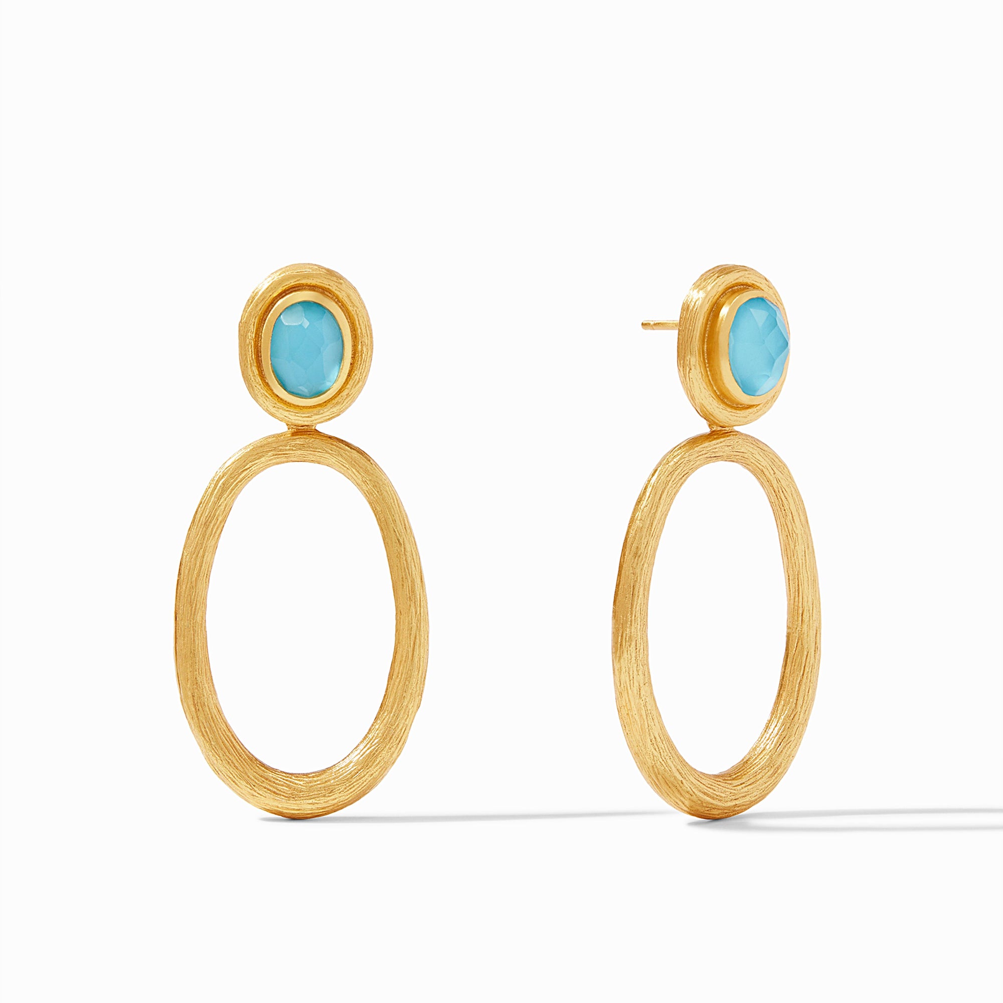 Iridescent Pacific Blue, pacific blue, earrings to love, simone collection, julies picks