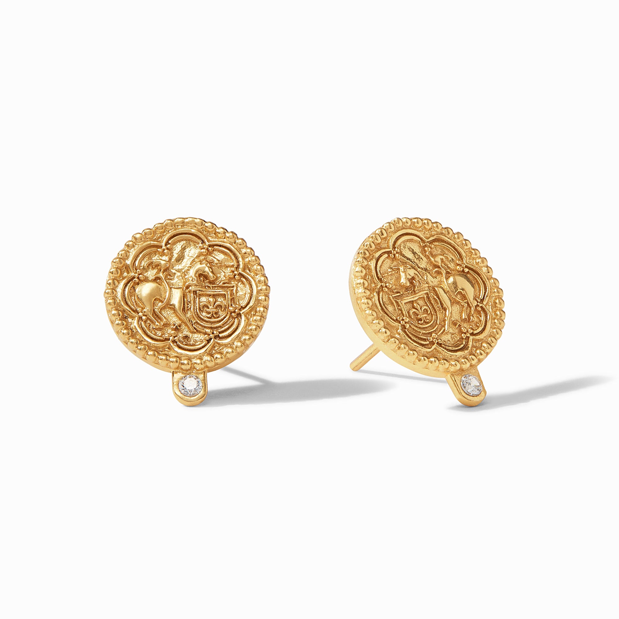 Julie Vos - Trieste Coin CZ Stud, carousel