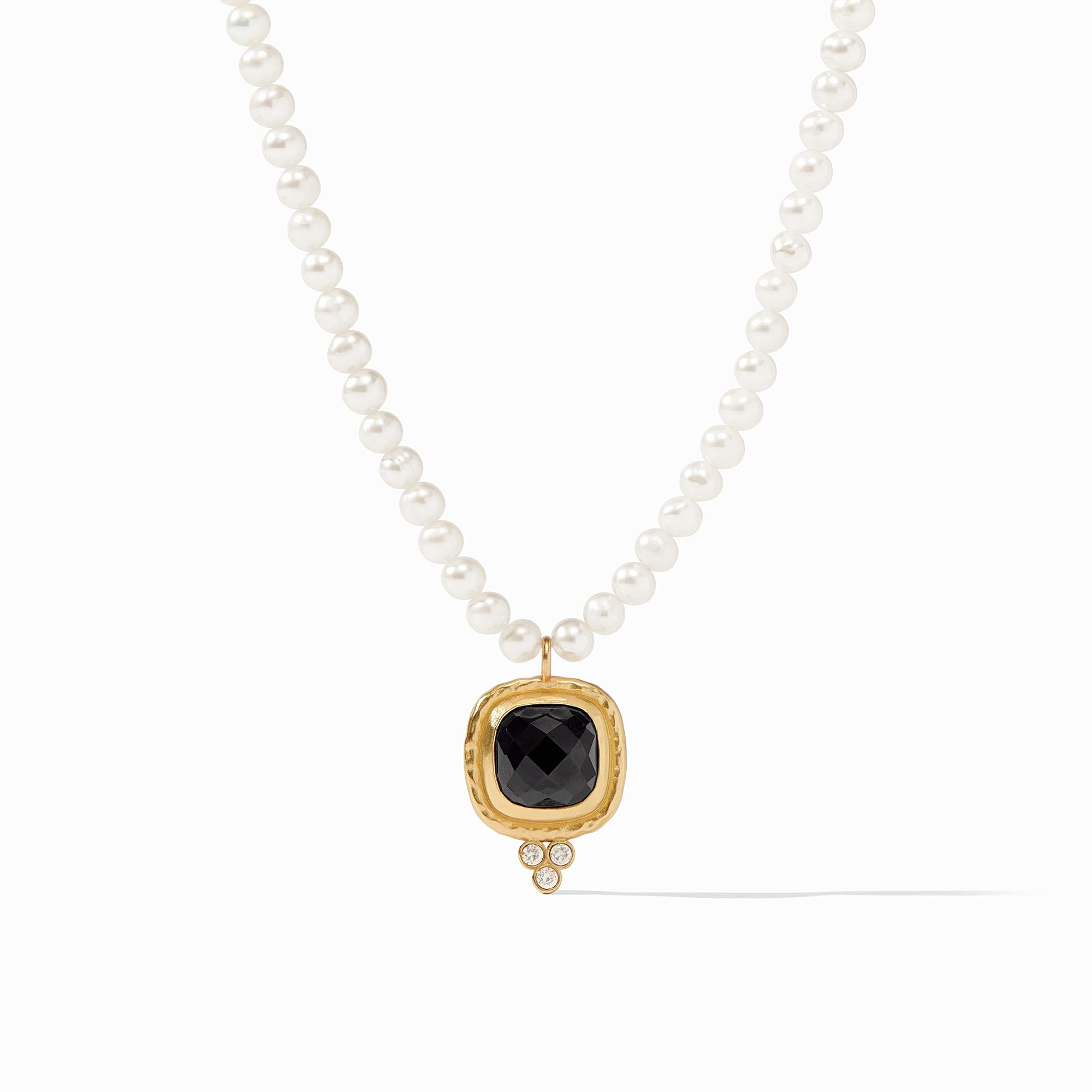 Julie Vos - Tudor Delicate Necklace, Obsidian Black