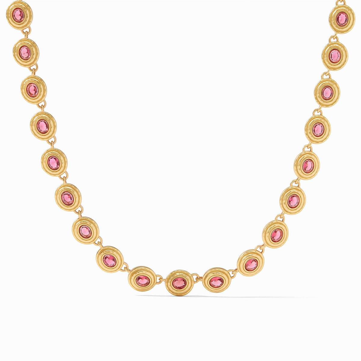 Julie Vos - Tudor Tennis Necklace, Raspberry