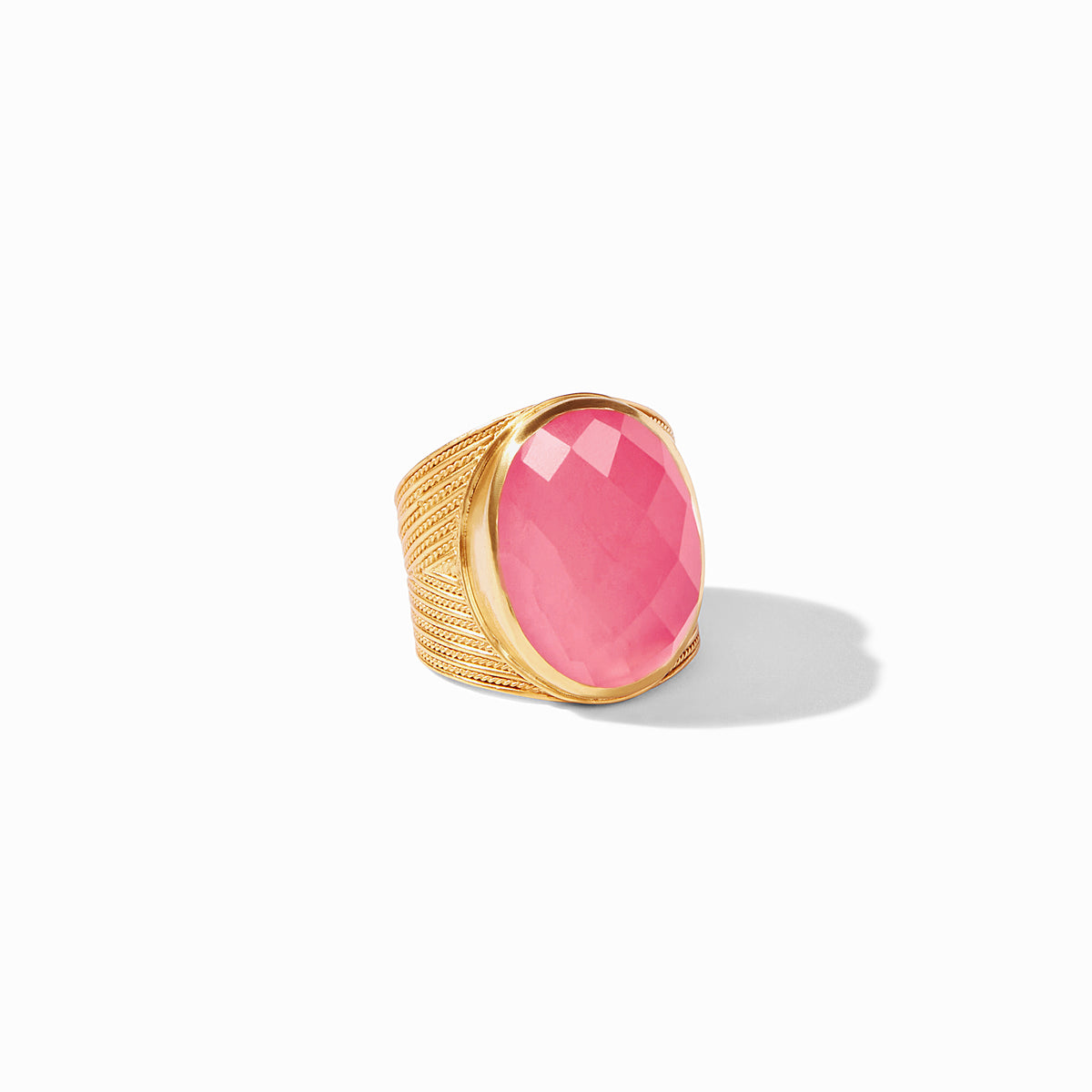 Julie Vos - Verona Statement Ring, Iridescent Peony Pink / 9