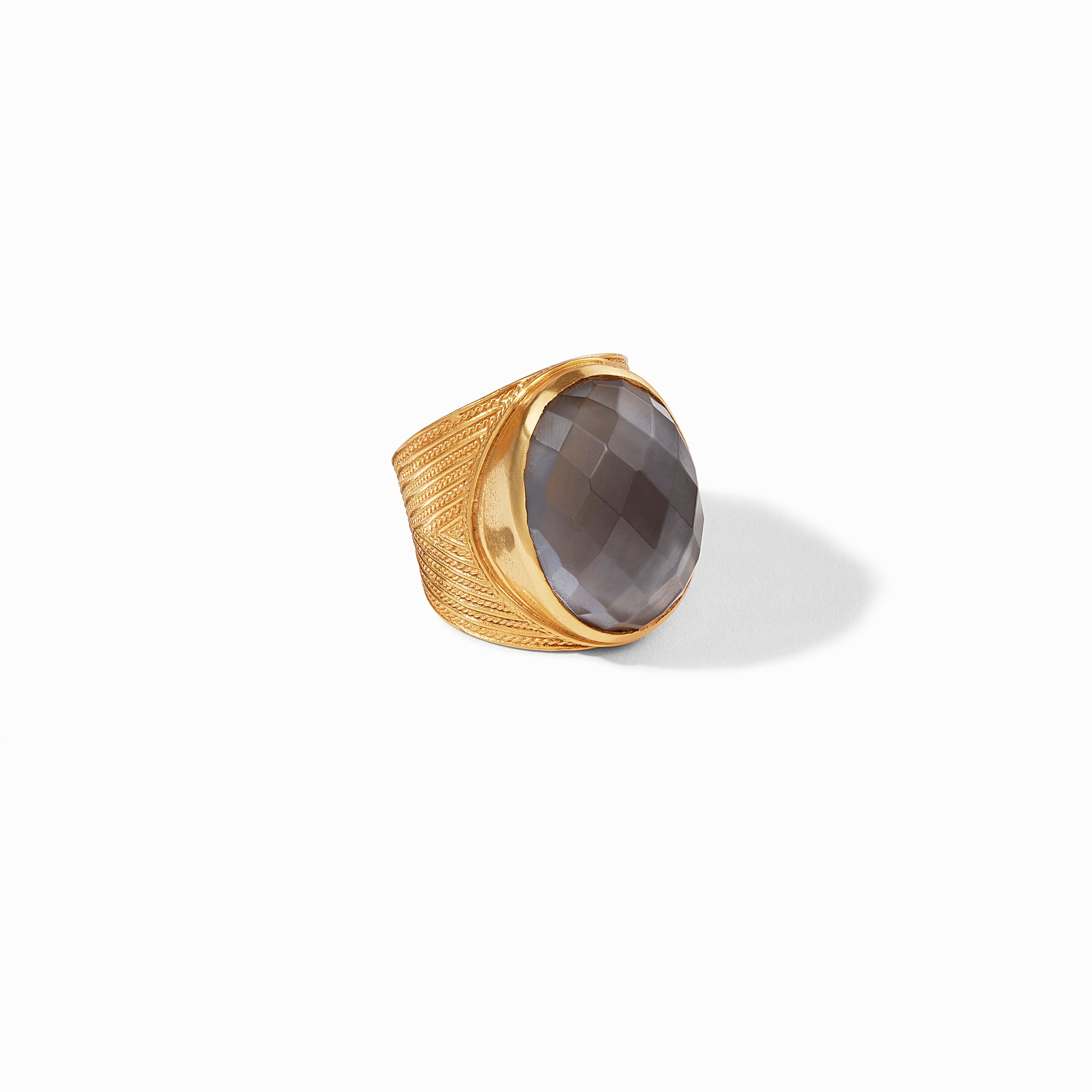 Julie Vos - Verona Statement Ring, Iridescent Charcoal Blue / 9