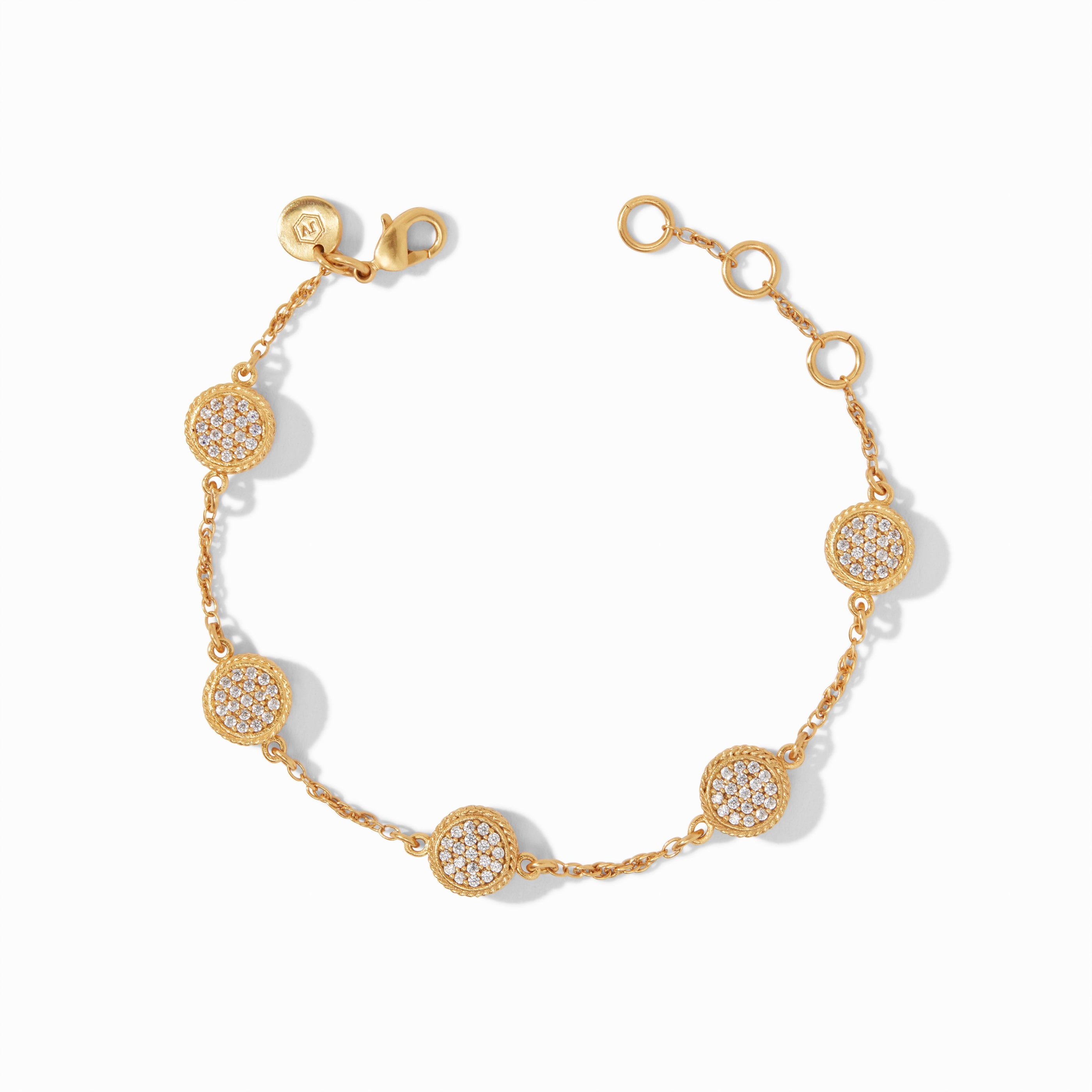 carousel, Overhead view of Windsor Pave Delicate Bracelet